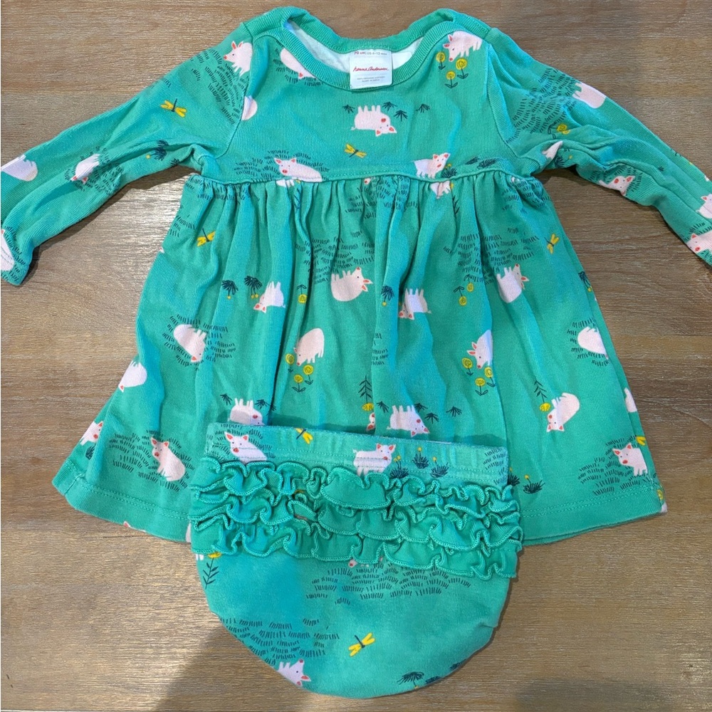 6-12 mo Hanna Andersson Piggy 🐷 Dress
